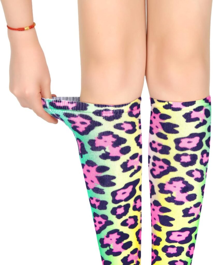 Benefeet Sox Women Girls Funny Novelty Knee High Socks Crazy Cute Over Calf Socks 3D Print Socks Halloween Christmas Cosplay