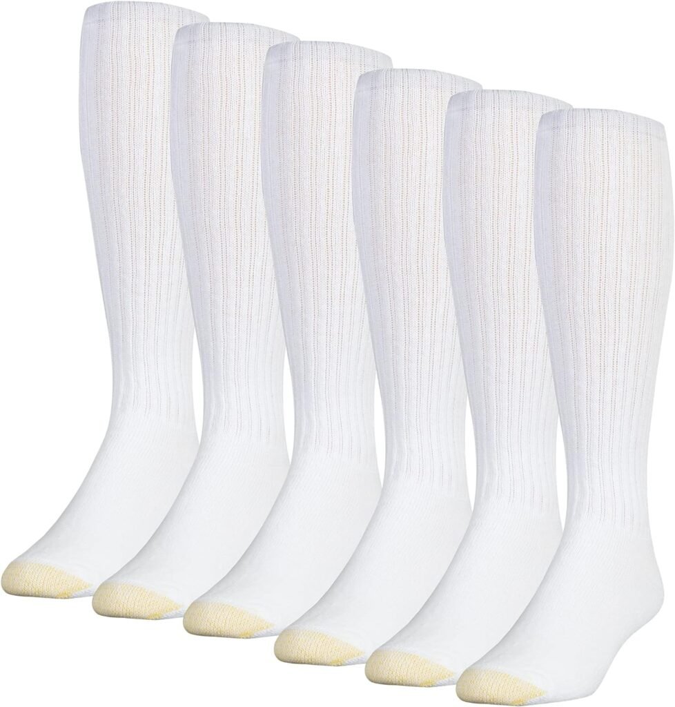 GOLDTOE Mens Ultra Tec Performance Over-The-Calf Athletic Socks, Multipairs
