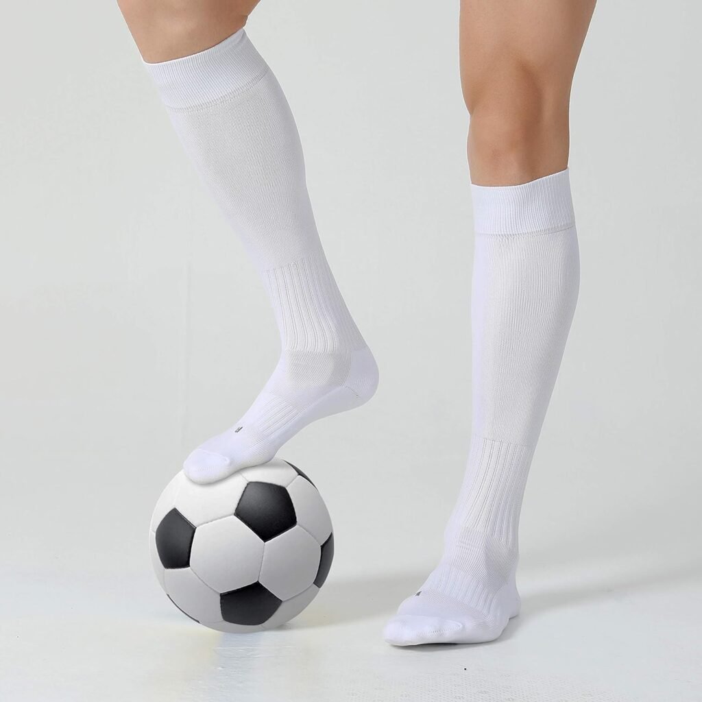 CS CELERSPORT 2/3 Pack Soccer Softball Baseball Socks for Youth Kids Adult Multi-Sport Compression Socks