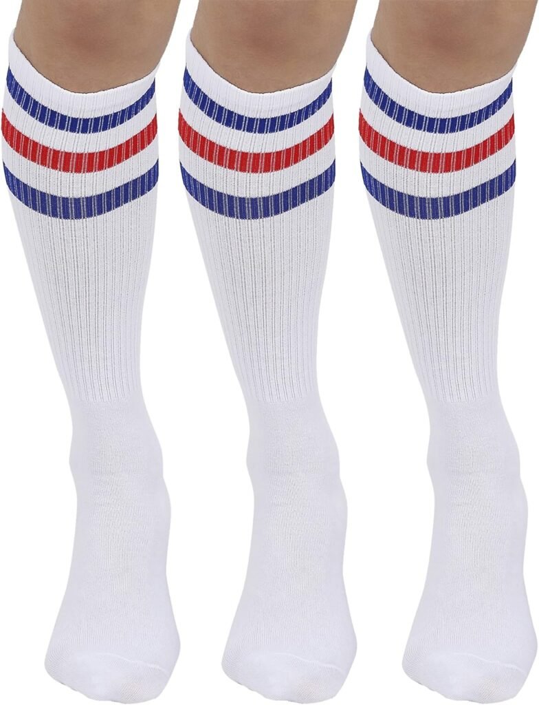 Joulli White Knee High Tube Socks 1-3 Pairs