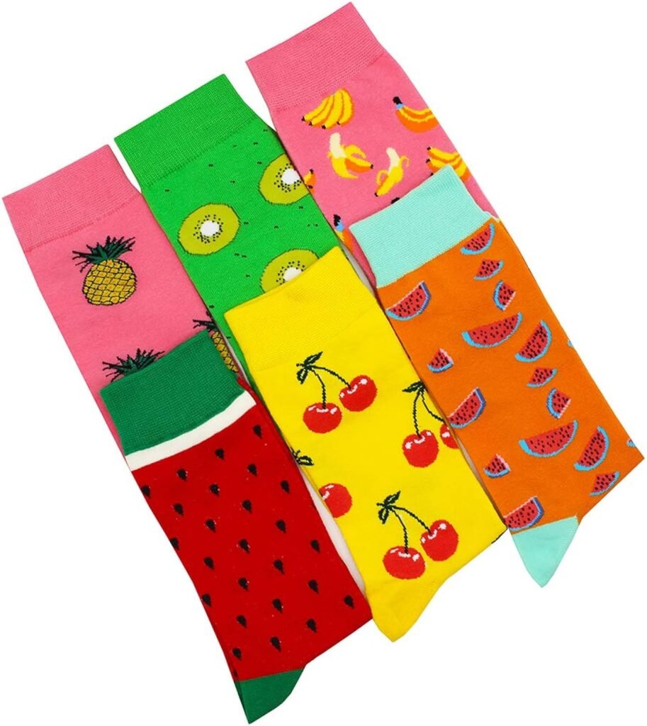 Women Fun Socks， Colorful Crazy Cool Funny Socks， Pattern Funky Novelty Socks Size 9-11