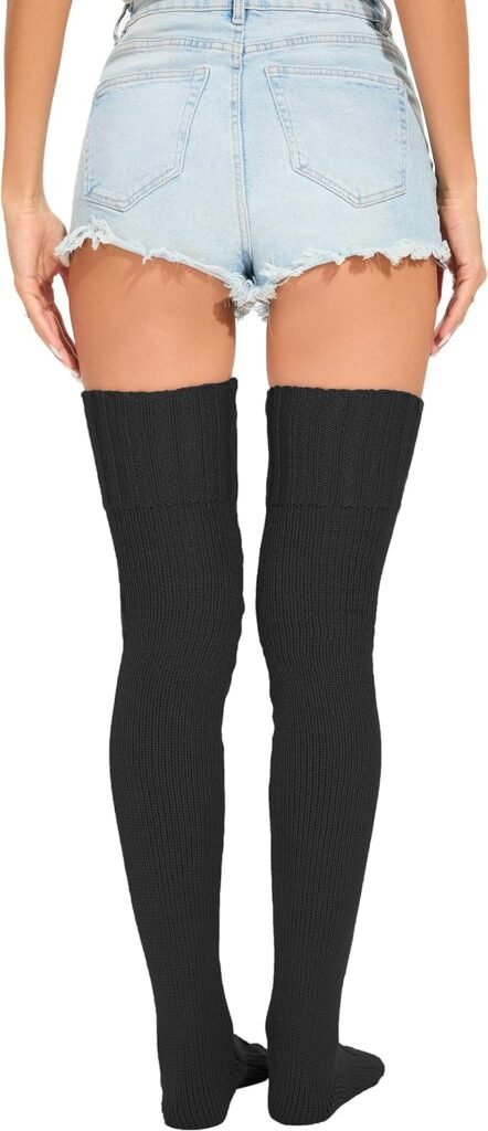 SherryDC Womens Cable Knit Long Boot Stocking Socks Knee High Winter Leg Warmers