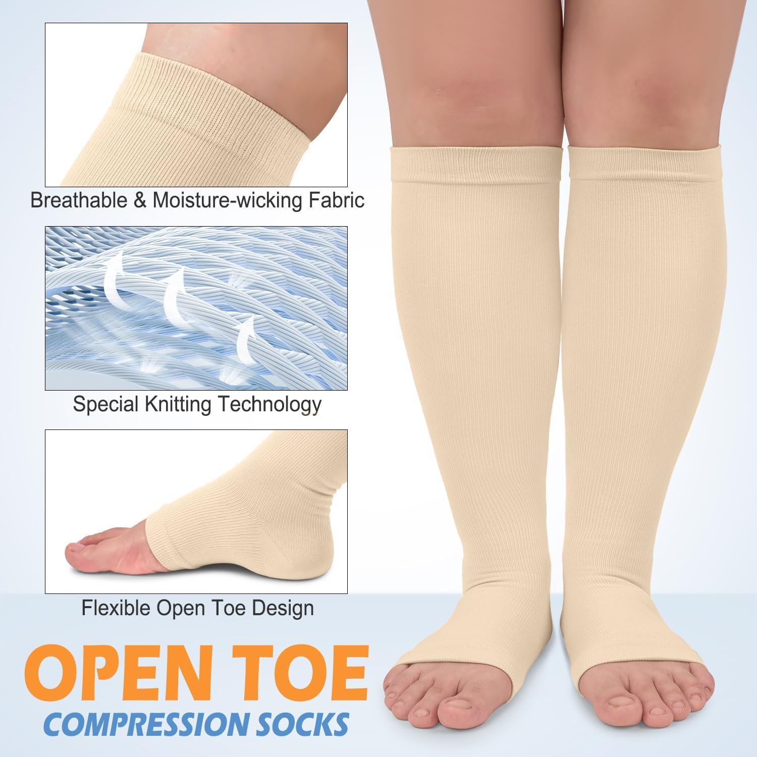 Open Toe Knee High Stockings Review