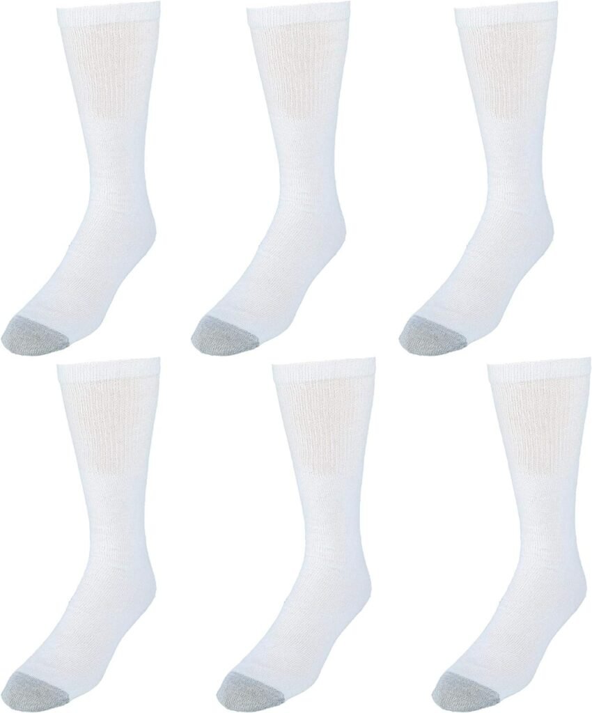 Hanes Mens Over the Calf Tube Socks (6 Pair Pack)