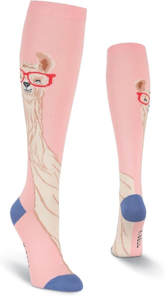 K. Bell Womens Fun Conversation Starter Knee High Socks-1 Pairs-Cool  Cute Pop Culture Gifts