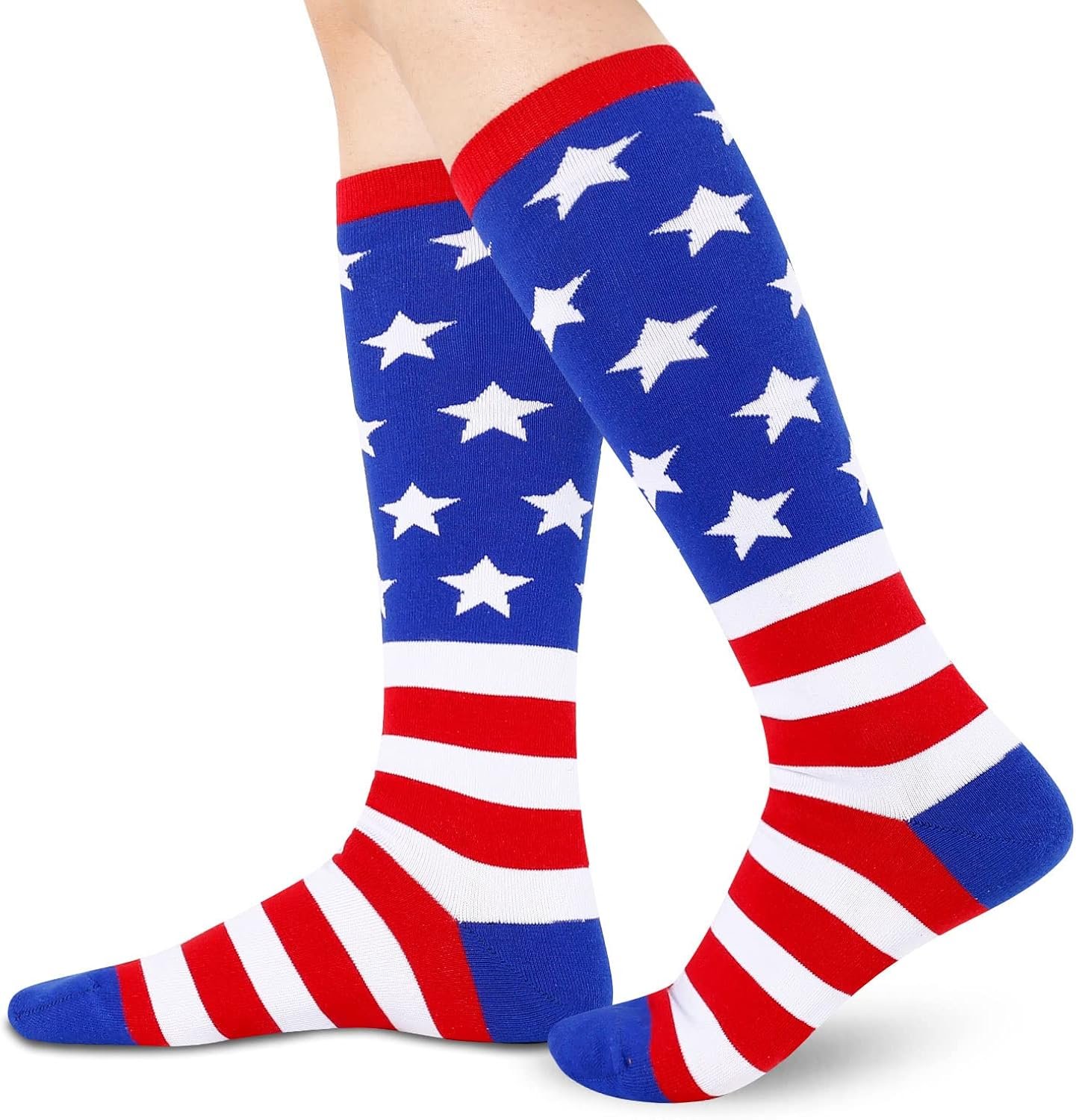 Zmart Women American Flag Pickle Pineapple Chicken Knee High Socks Review